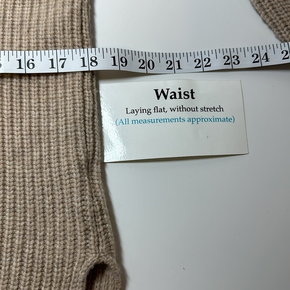 Madewell V-Neck Pullover Sweater Tan Pink Green XXS - Picture 7 of 14
